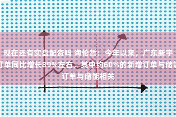 现在还有实盘配资吗 海伦哲：今年以来，广东新宇新签订单同比增长89%左右，其中约60%的新增订单与储能相关